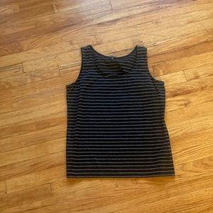 Talbots Metallic Striped Tank Top